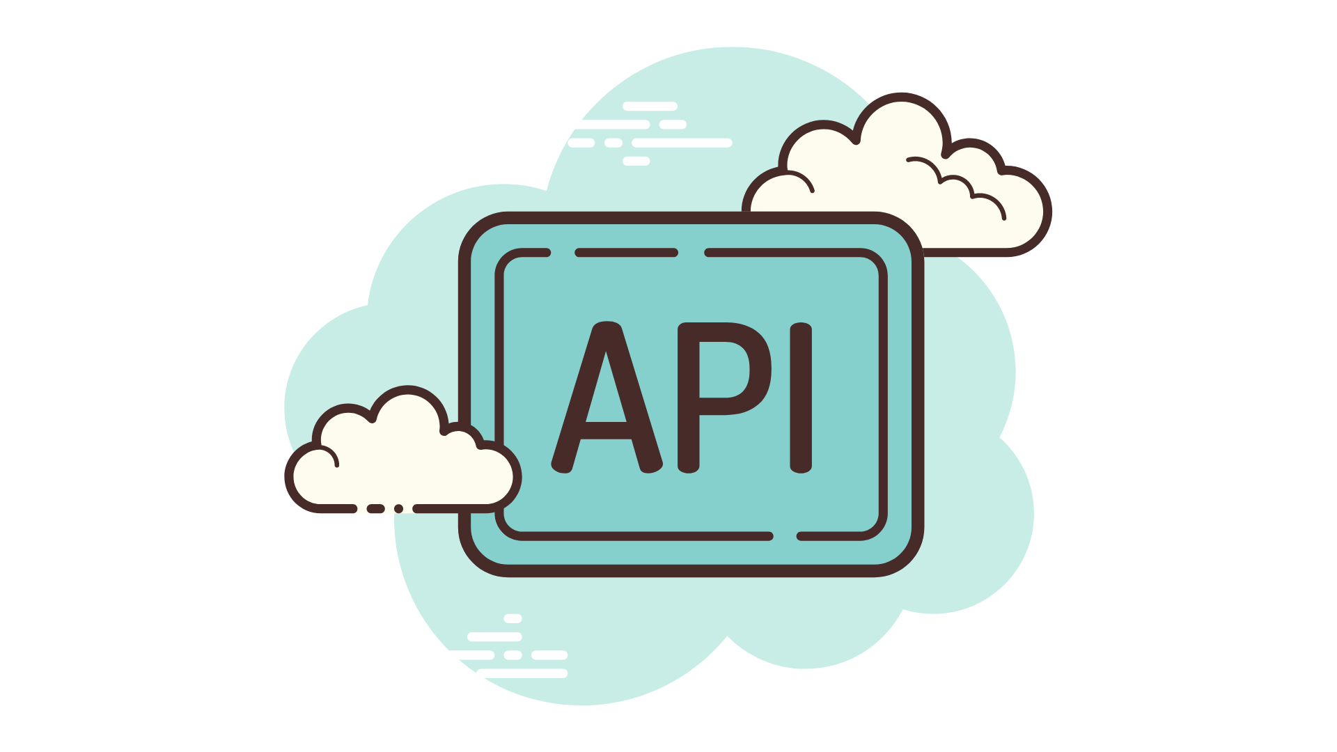 Graphic of Weather API Application.